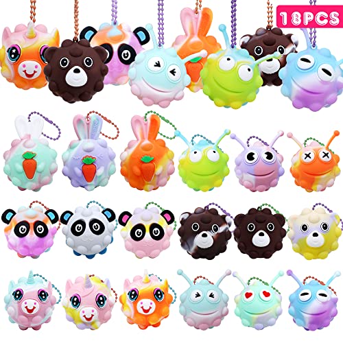18 PACK Animal Pop Balls Party Favors for Kids