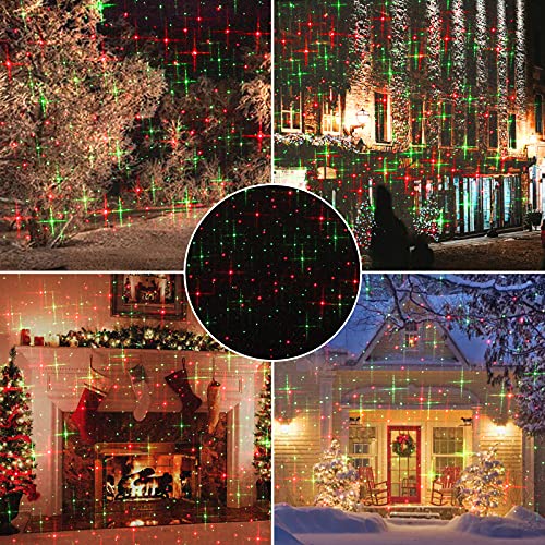 Laser Projector Outdoor - Red and Green Starry Projection