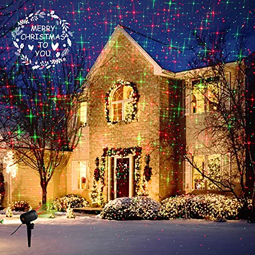 Laser Projector Outdoor - Red and Green Starry Projection