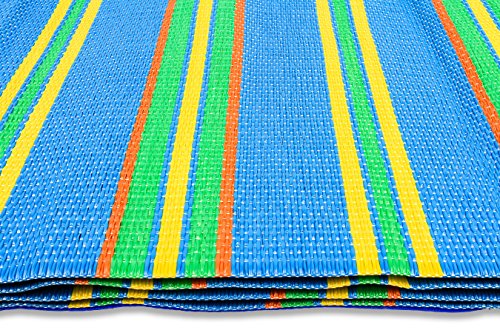 Beach and Picnic Mat with Strap - Perfect for Picnics 72" x 108"