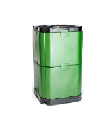 Compost with no need to manually rotate - Aerobin 400 Insulated Compost bin, 113 Gallon, Green