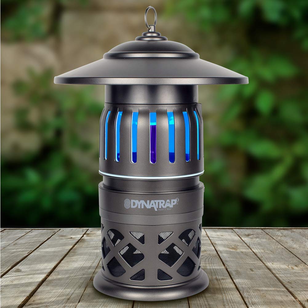 DynaTrap DT1050-TUNSR 1/2 Acre Mosquito & flying Insect Trap – Kills Mosquitoes, Flies, Wasps, Gnats, & Other Flying Insects - Bug Zapper Alternative - Tungsten