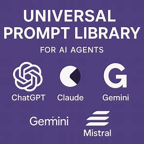 Prompt Library - For AI Agents Across ChatGPT, Claude, Gemini, Meta, Mistral, Ollama Models