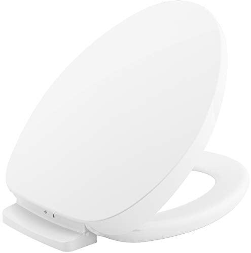 Heated Toilet Seat, Elongated, White with Quiet-Close Lid and Seat