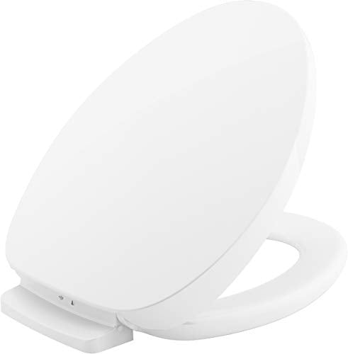 Heated Toilet Seat, Elongated, White with Quiet-Close Lid and Seat