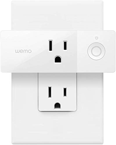 WeMo Mini Power Plug, WiFi Enabled, Works Amazon Alexa and Google Assistant