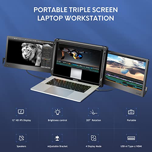 Expand Laptop by adding 2 More Screens - 1080P