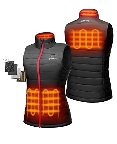 Heated Jacket - Women's Lightweight Heated Vest with Battery Pack (Medium)