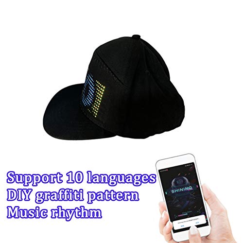 LED Smart Cap - Customizable via Bluetooth app