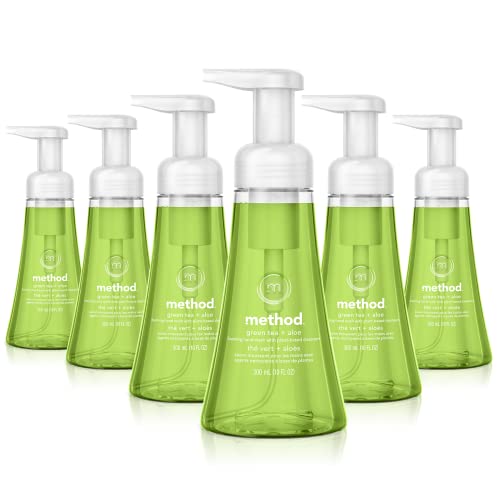 Magic Foaming Hand Soap - Green Tea + Aloe, 10 oz, 6 pack