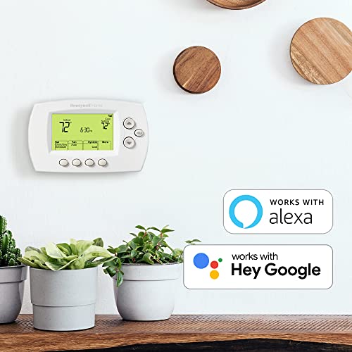 Smart Thermostat - Wi-Fi 7-Day Programmable Thermostat (RTH6580WF), Requires C Wire, Works with Alexa