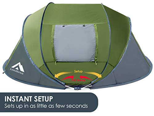 Pop Up Tents for Camping - 4 Person - Waterproof