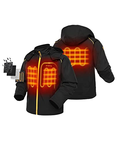 Best Heated Jacket - Soft Shell Heated Jacket with Detachable Hood and Battery