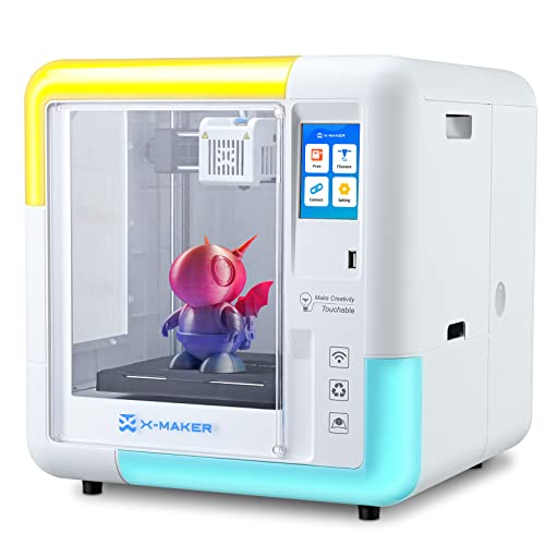 3D Printer for Kids and Beginners, Fully Assembled High-Speed with Leveling-Free Bed, Wi-Fi Printing, Silent, High Precision