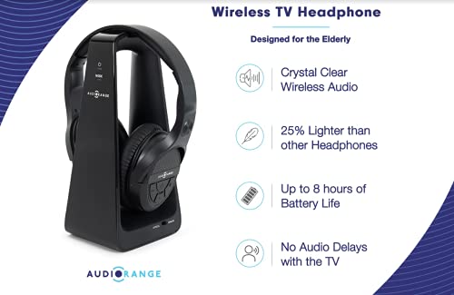 TV Headset - wireless, with Chargeable Dock - No waking up kids while watching tv