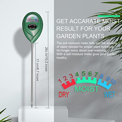 Soil Moisture Meter for House Plants, Soil and Hygrometer for outdoor use