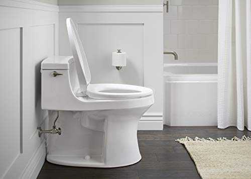 Heated Toilet Seat, Elongated, White with Quiet-Close Lid and Seat