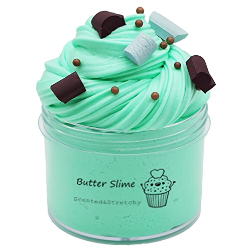 Butter Chocolate Slime, Scented and Stretchy Clay Sludge Toy, Party Favors, Prize, School Education, Birthday Gifts for Kids Girls Boys (200ml)