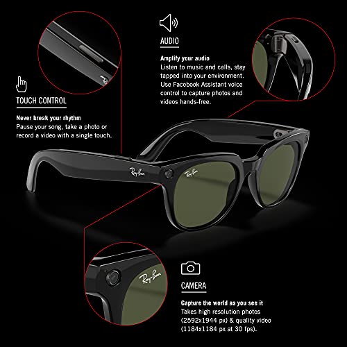 Smart Glasses to Capture Video or Photos and listen to Audio - Ray-Ban