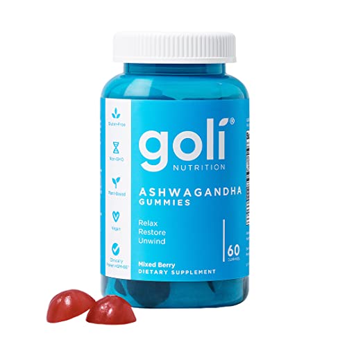 Reduce Stress with - Goli berries & Vitamin D - 60 Count - Mixed Berry - Relax. Restore and Unwind