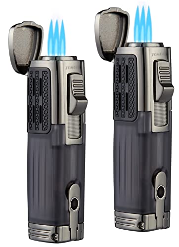 Torch Lighter Triple Jet Flame Refillable Butane