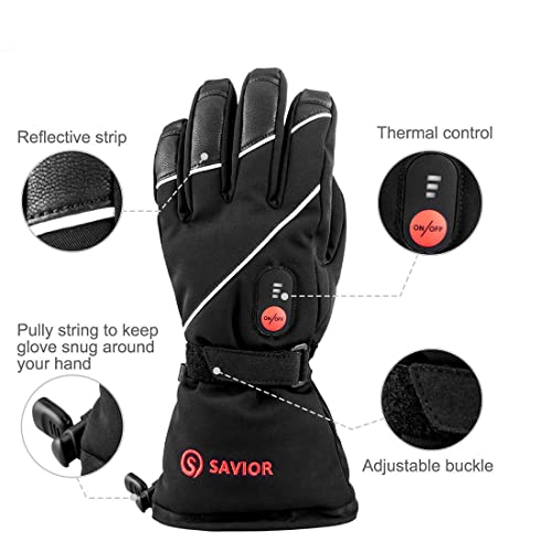 Heated Gloves for Men Women - Rechargeable Electric Heated