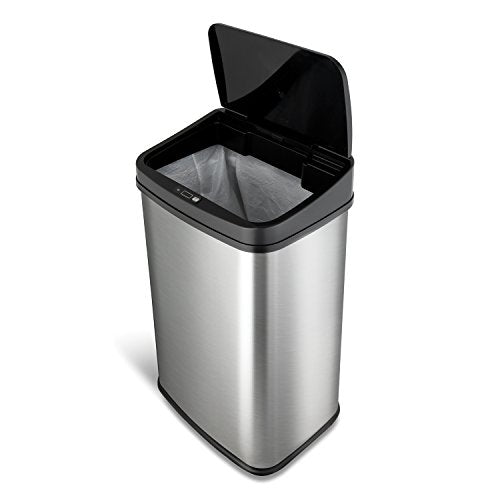 Touchless Trashcan - Motion Sensor - 13 Gallons with a Black Trim