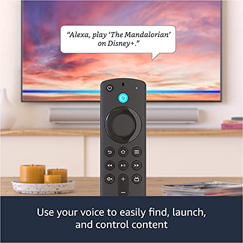 Fire TV Stick 4K streaming device with latest Alexa Voice Remote