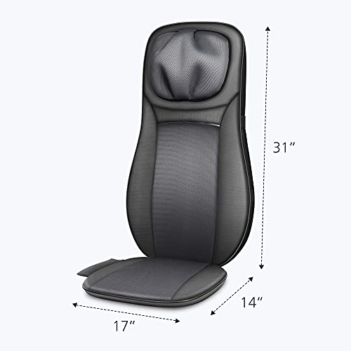 Awesome Neck & Back Massager Chair with Heat, Full Back Kneading Shiatsu or Rolling