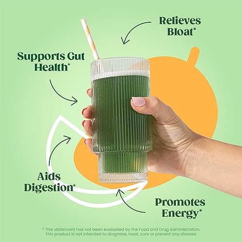 Digestive Smoothie Drink - Super Greens Juice Mix - Probiotics Digestive Health, stop bloating