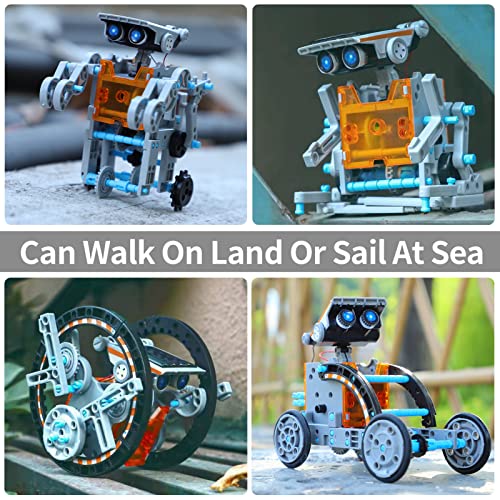  Solar Robot Toys for Kids Ages 8-12, 12-in-1 STEM