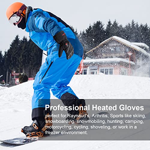 Heated Gloves for Men Women - Rechargeable Electric Heated