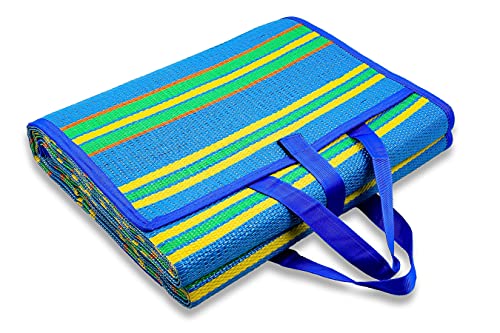 Beach and Picnic Mat with Strap - Perfect for Picnics 72" x 108"