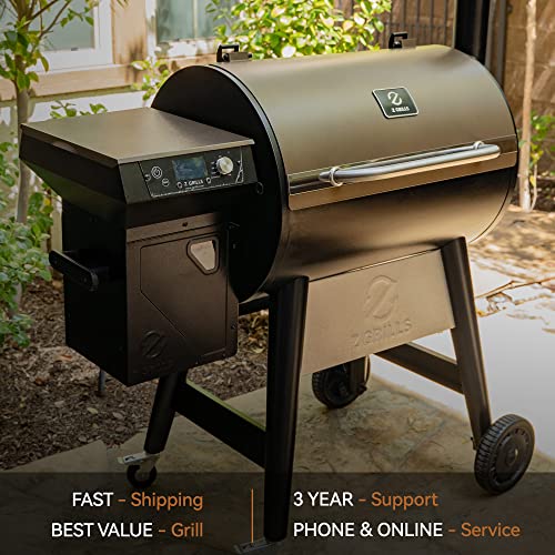 Awesome BBQ Pellet Grill Smoker with Huge Cooking Area, Meat Probes, Rain Cover