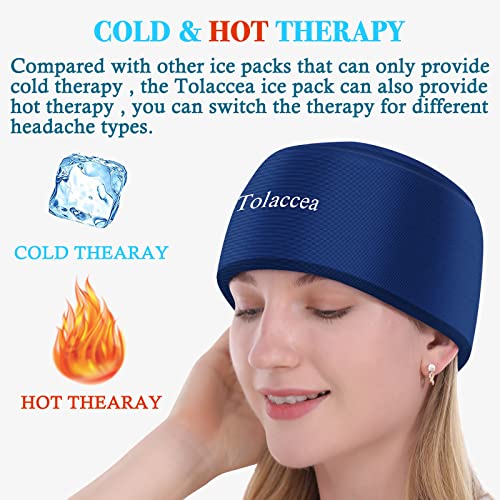 Natural Migraine Relief - Headache Relief Hat either Cold from a Freezer or Hot from a Microwave