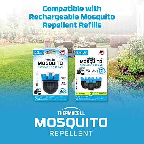 Rechargeable Mosquito Repeller with 20 Feet Protection Zone, No scent, 12-Hr Refill