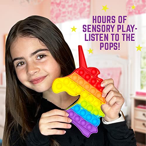 Unicorn Fidget Slime Surprise Kit for Girls, Sensory Fidget Toys and Stress Ball