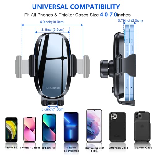 Universal Phone Holder for Car, Air Vent Car Mount Compatible with All Phones