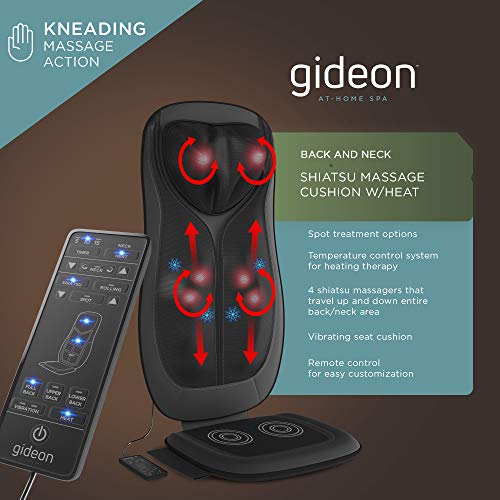 Gideon shiatsu massage cushion with heat best sale