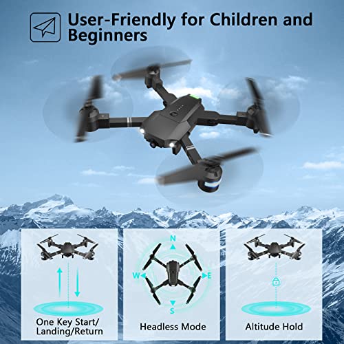Drones - Long Distance with 1080P and Carrying Case - Self Landing