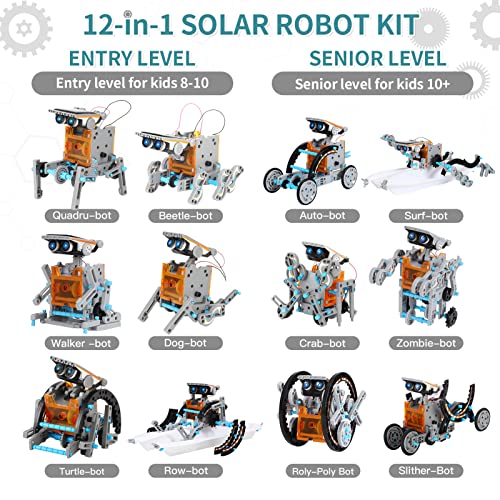 Build a Robot - Age 9-12 -  Solar Robot Kits