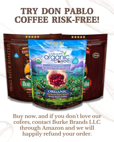 2lb's of Organic Coffee Bean - 100% Arabica Beans - Low Acidity and Non-GMO