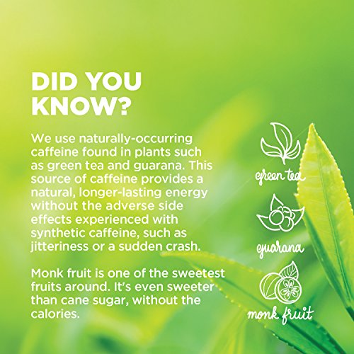 GURU Organic Energy Drink, 142mg  Natural Caffeine with Green Tea (Pack of 12)