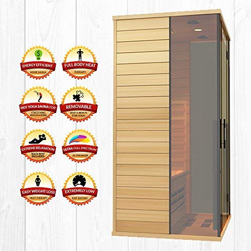 Full Spectrum Medically Certified Sauna for 2 People with Oxygen Ionizer and Chromatic Light Therapy