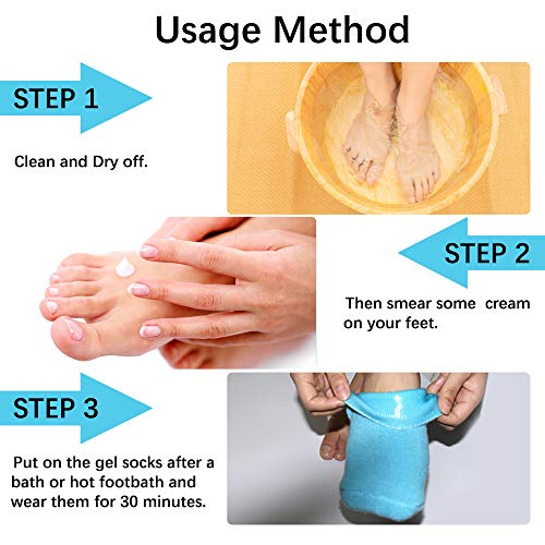 Heal Your feet while you Sleep - Moisturizing Gel Socks