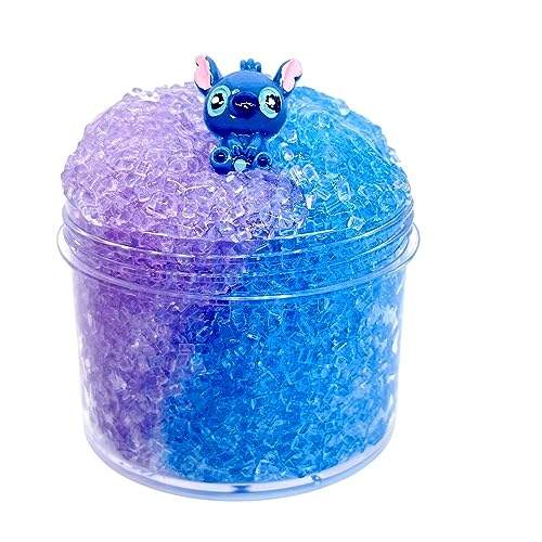 Purple Blue Bead Slime, Soft Jelly Clay Slime Sugar Blitz