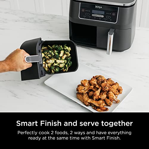 2-Basket Air Fryer with 2 Independent Frying Baskets