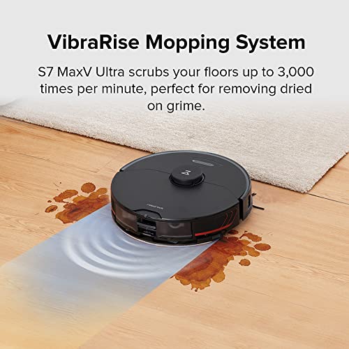 Best Robot Mop and Vacume All in one - Roborock S7 MaxV -  Obstacle Avoidance, 5100Pa Suction, Works with Alexa