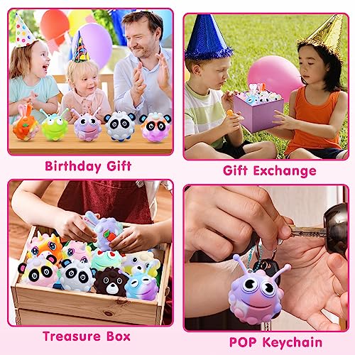18 PACK Animal Pop Balls Party Favors for Kids