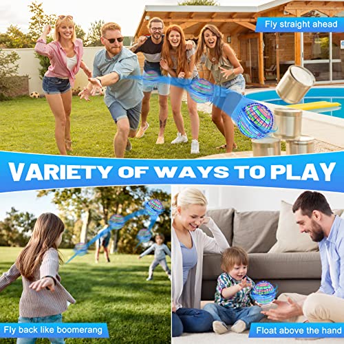 Flying Orb Ball Toys - Hover Ball, Boomerang Ball, Mini Flying Spinner Drone for Outdoor and Indoor Kids Adults (Blue)
